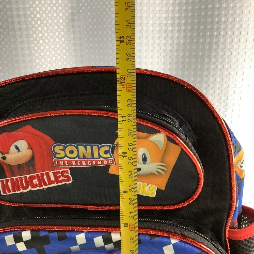 Sonic The Hedgehog 3D Molded Backpack Black & Red‎